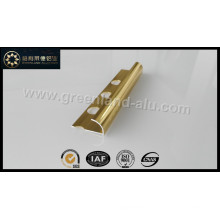 Aluminum Round Angle Edge Tile Trim with Anodized Gold Color Bright Satin